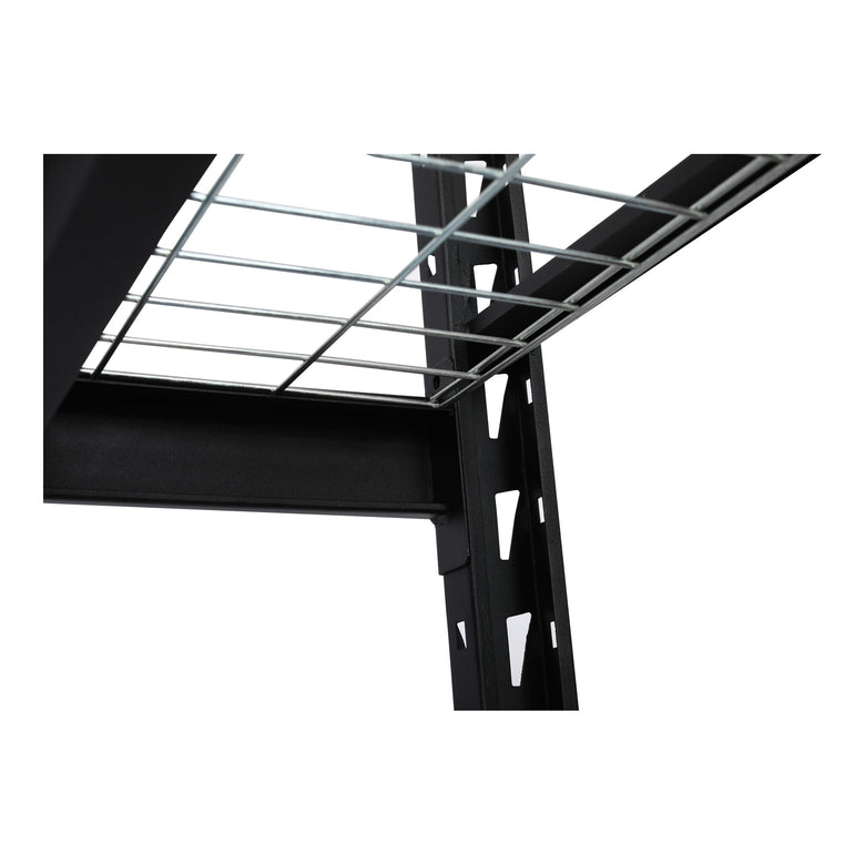STIER Grid Shelving Unit | Shelf load 400 kg | HxWxD 1830x1950x610 mm | 4 shelves | Steel frame | Shelving system