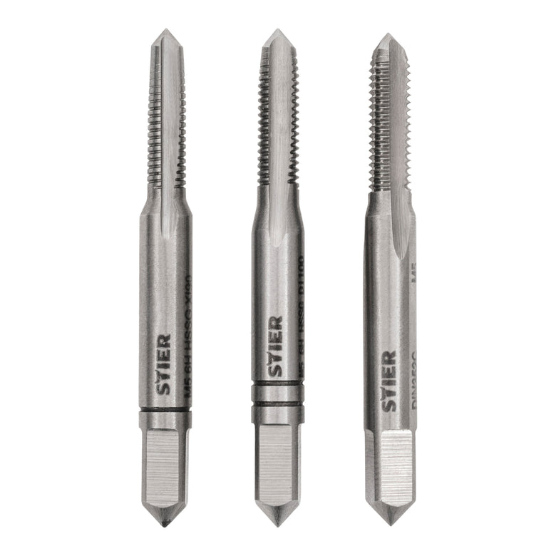 STIER hand tap set 3-piece pre-, middle- and finishing tap