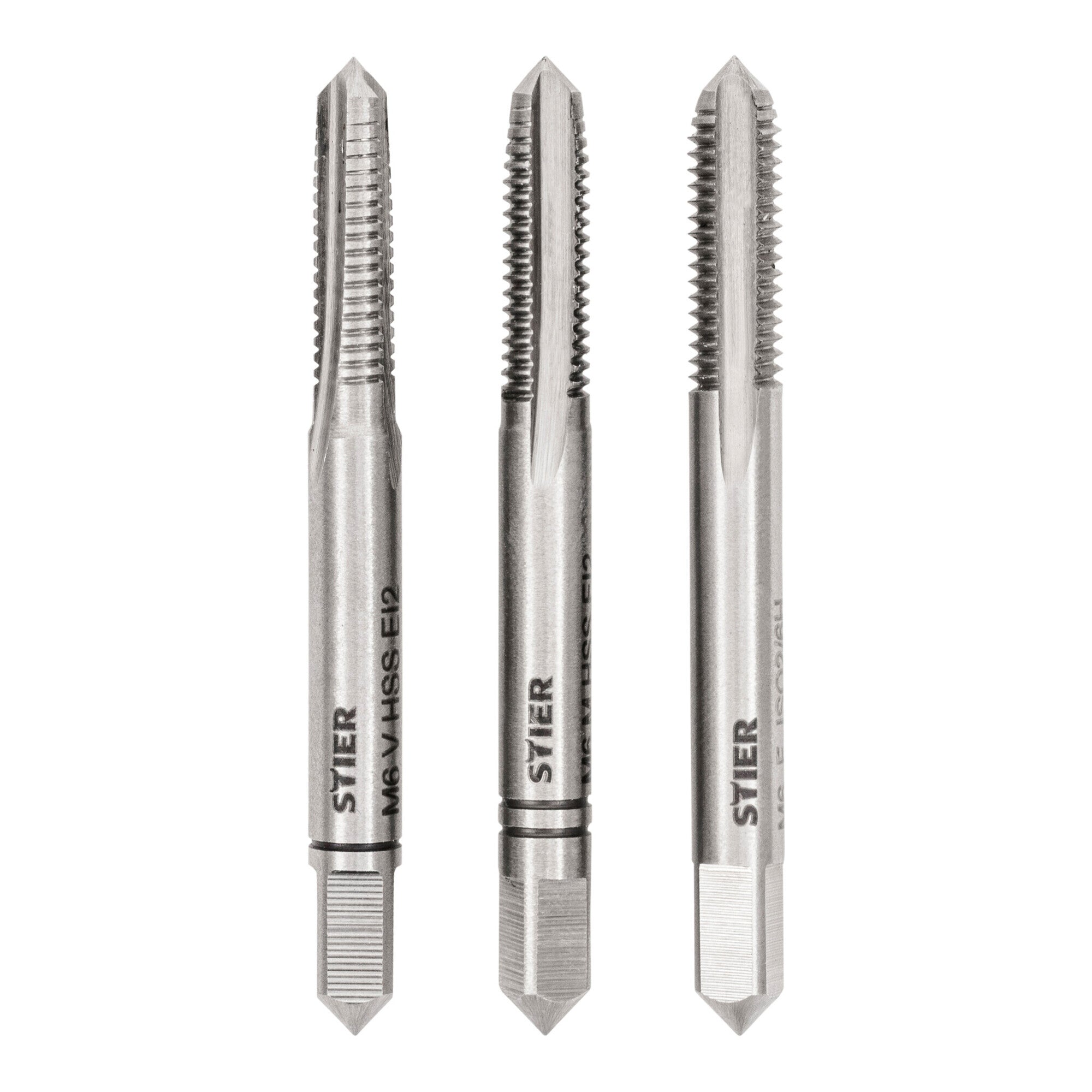 STIER hand tap set 3-piece pre-, middle- and finishing tap