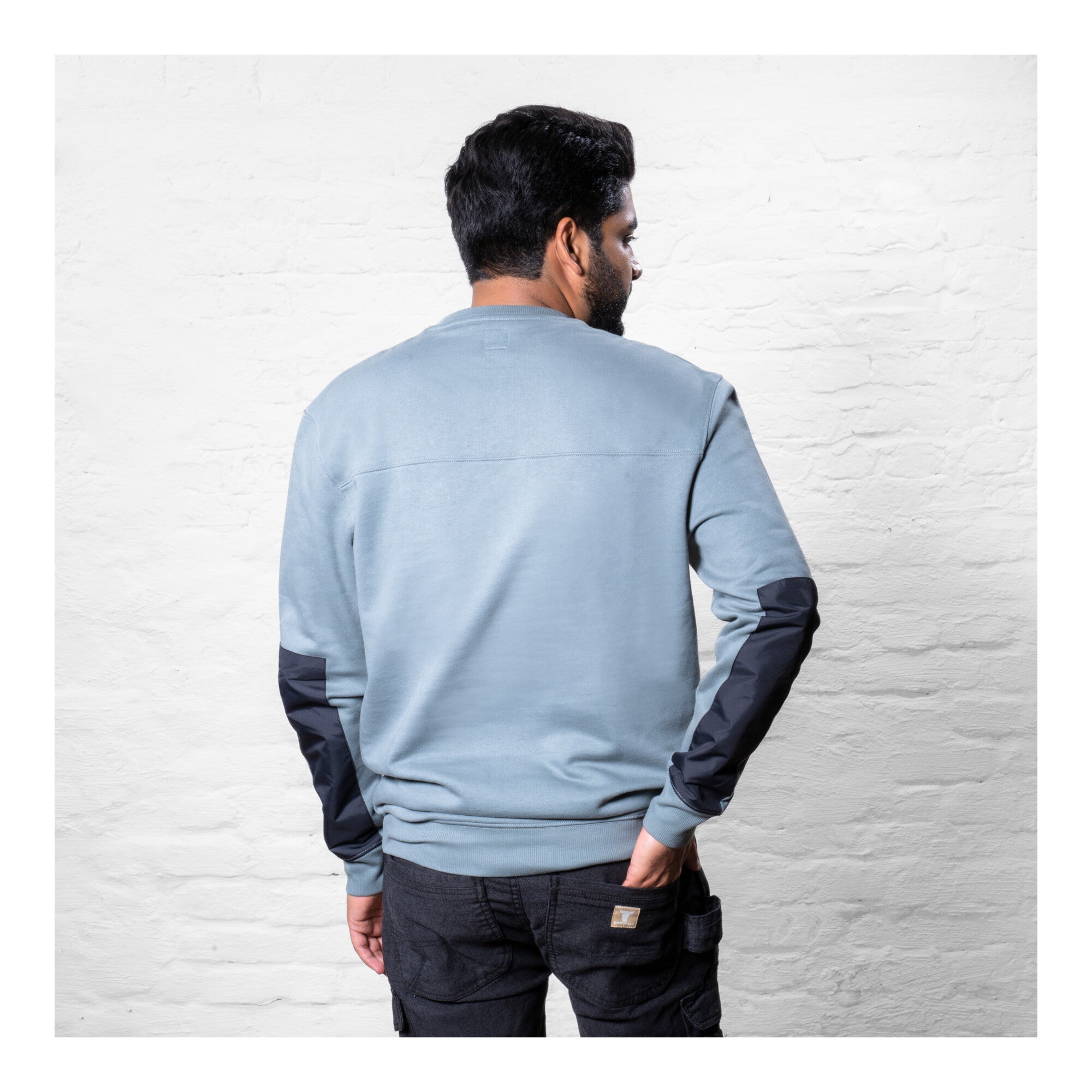 STIER Heavy Crew Sweater duty organic cotton M sedona sage