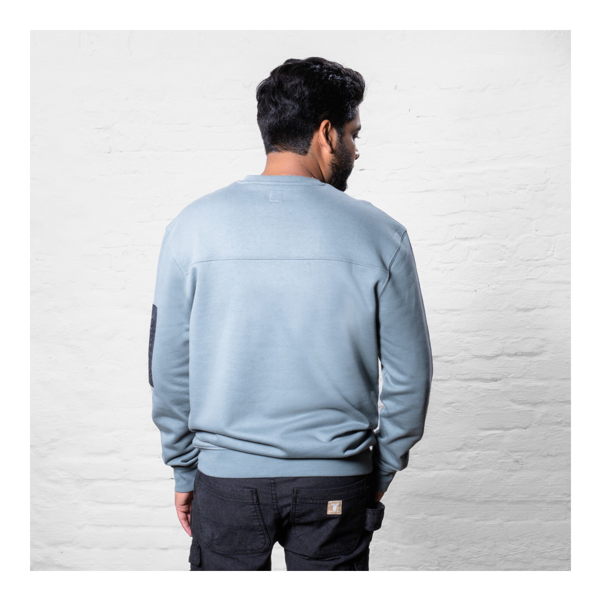 STIER Heavy Crew Sweater utility organic cotton S sedona sage