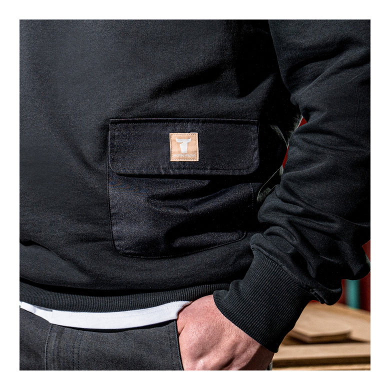 STIER Heavy Hoodie Functional Pocket organic cotton XL Black