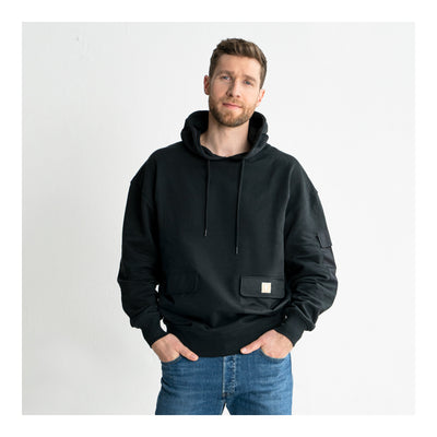 STIER Heavy Hoodie Functional Pocket organic cotton XXL Black
