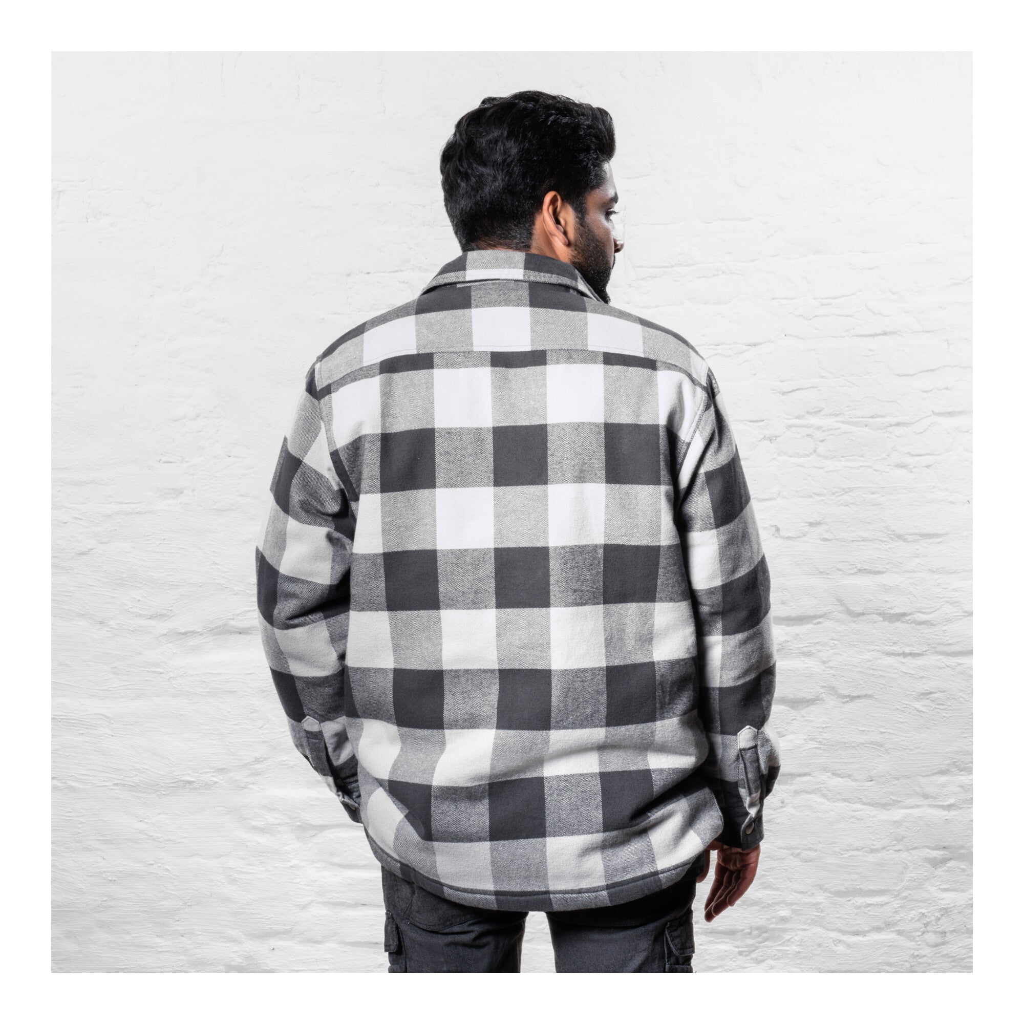 STIER Heavy Lumber Jacket bci cotton L buffalo plaid grey