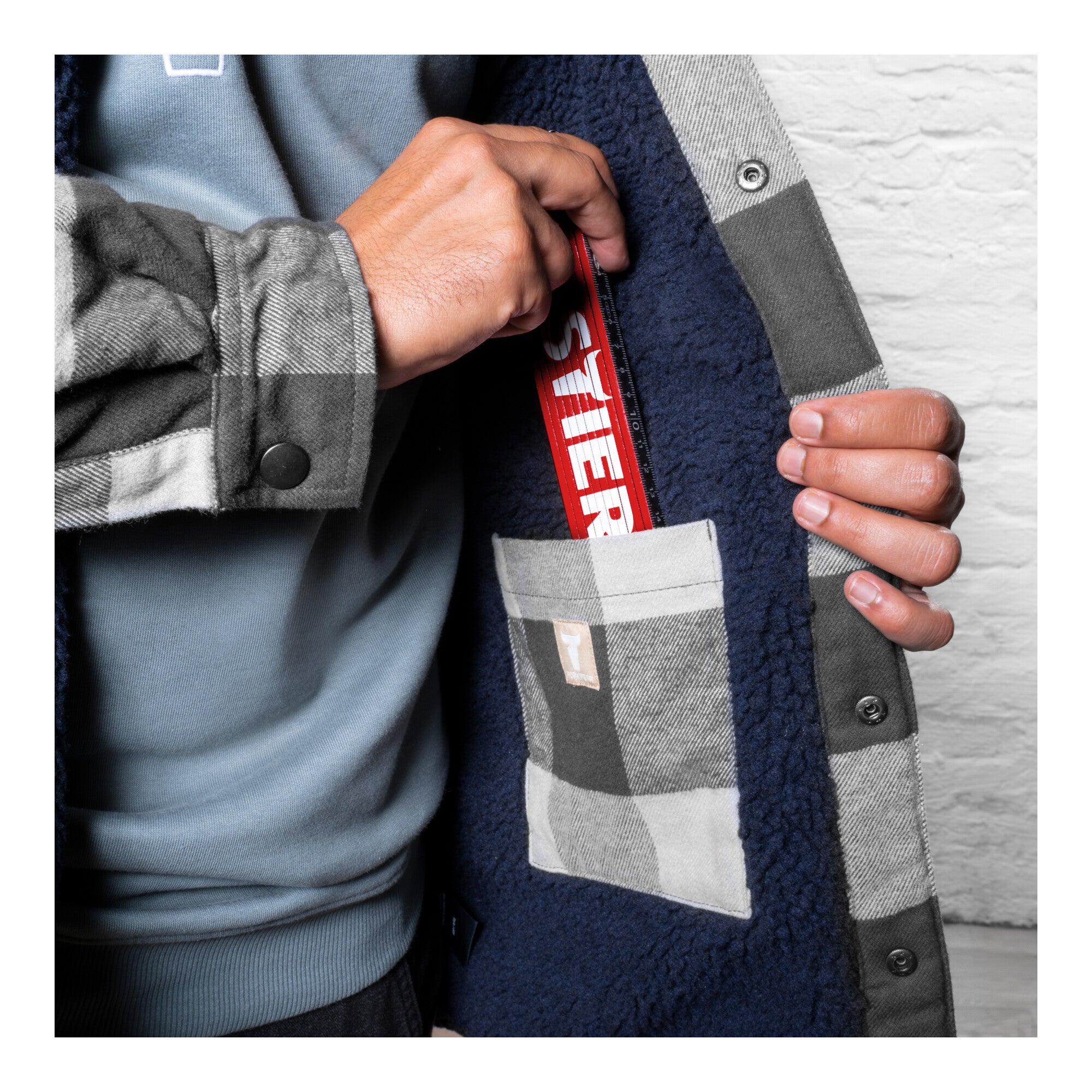 STIER Heavy Lumber Jacket bci cotton L buffalo plaid grey