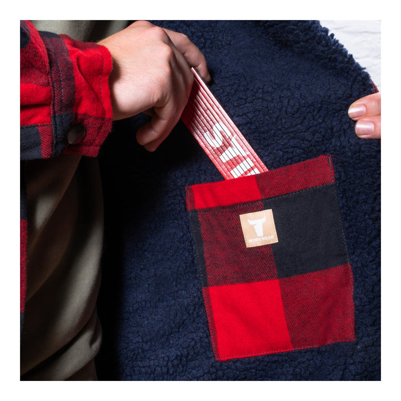 STIER Heavy Lumber Jacket bci cotton S buffalo plaid red