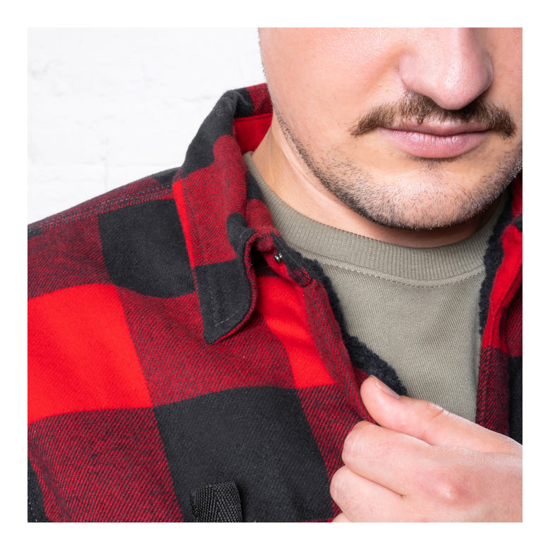 STIER Heavy Lumber Jacket bci cotton XL buffalo plaid red