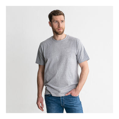 STIER Heavy Tee Logo Capsule organic cotton L Grey Melange