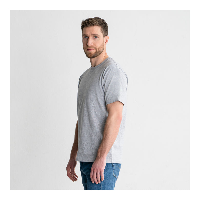 STIER Heavy Tee Logo Capsule organic cotton L Gray Melange