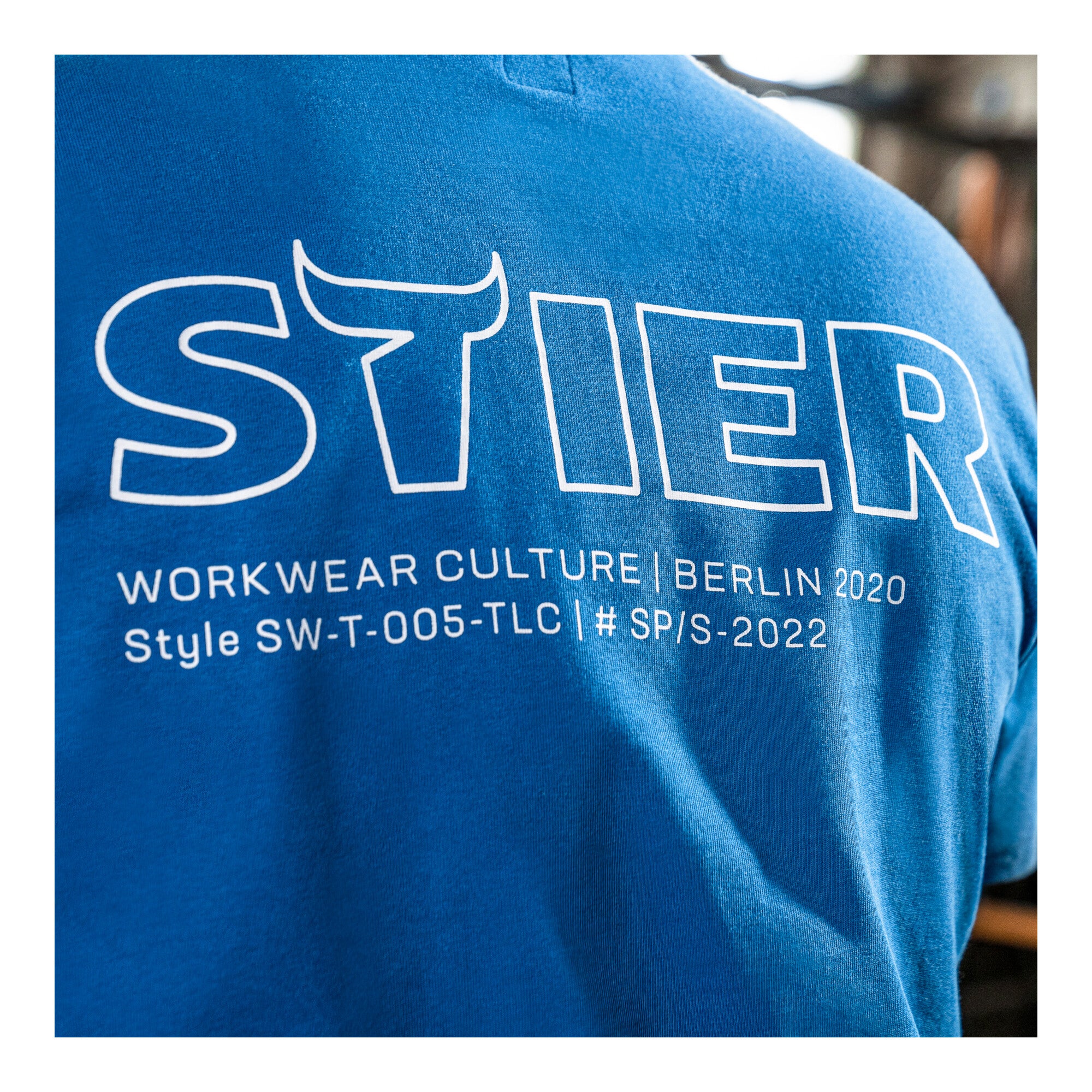 STIER Heavy Tee Logo Capsule organic cotton XL Grey Melange