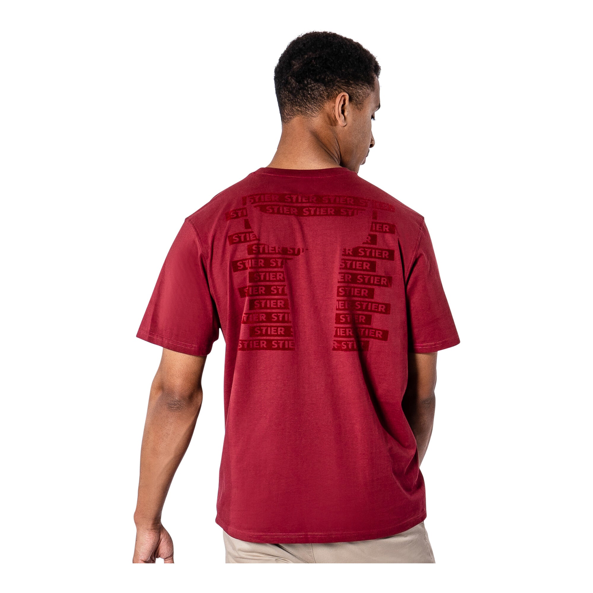 STIER Heavy Tee M Deep Red