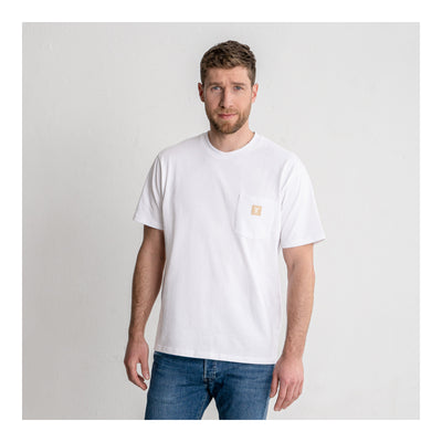 STIER Heavy Tee Pocket organic cotton L White