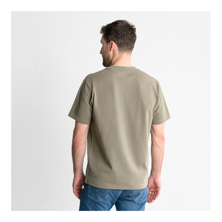 STIER Heavy Tee Pocket organic cotton M Olive