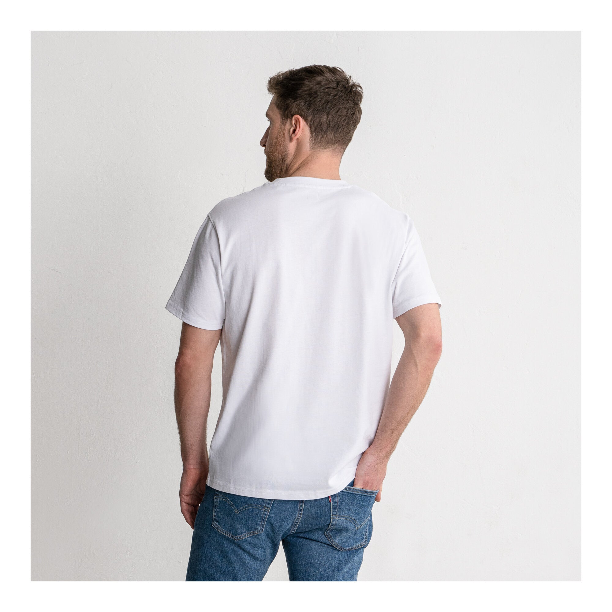 STIER Heavy Tee Pocket organic cotton S White