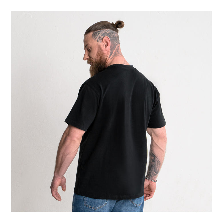 STIER Heavy Tee Pocket organic cotton XL Black