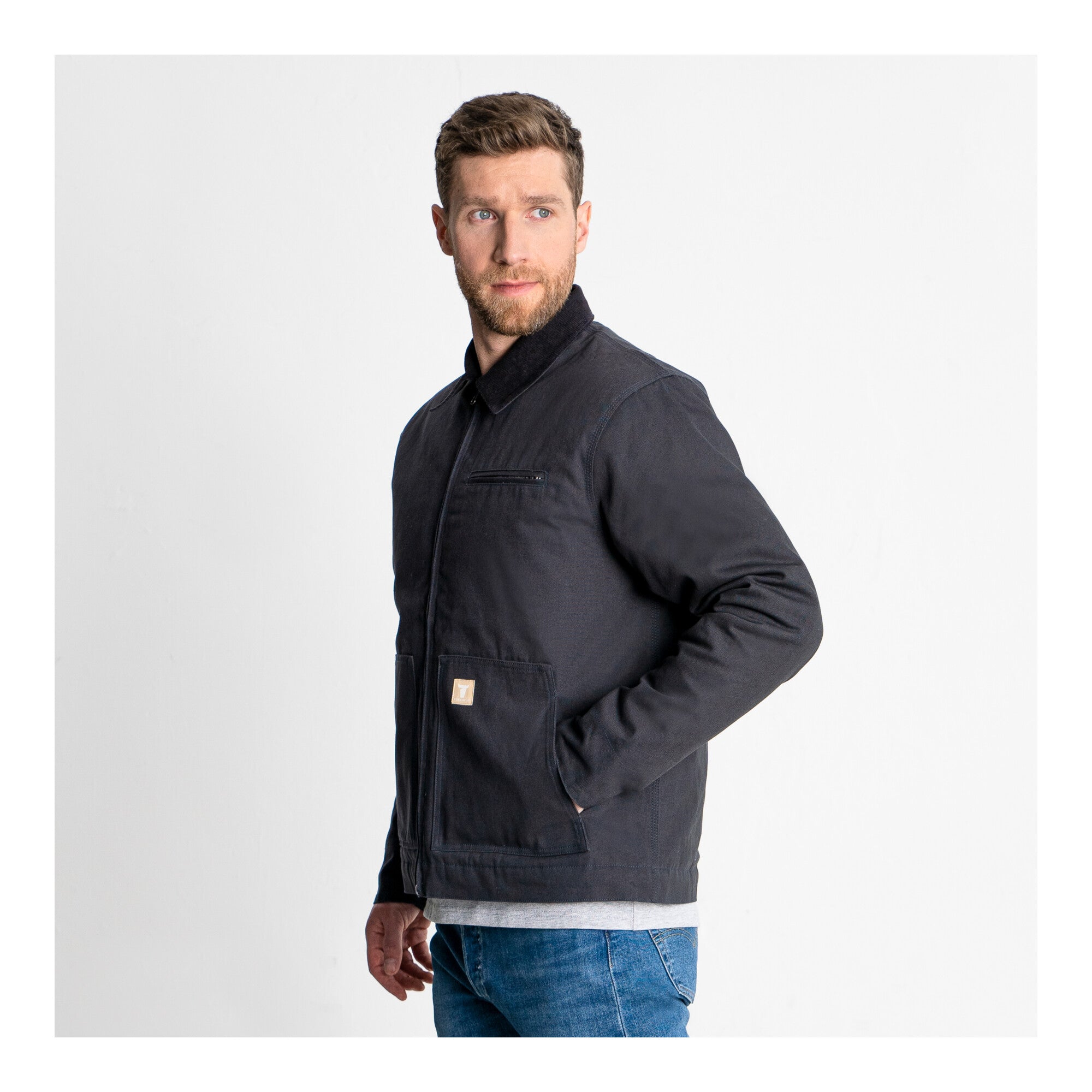 STIER Heavy Work Jacket Padded bci cotton XL Black