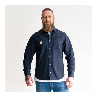STIER Heavy Work Shirt Canvas bci cotton L Navy