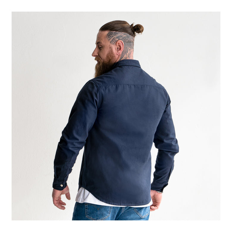 STIER Heavy Work Shirt Canvas bci cotton M Navy