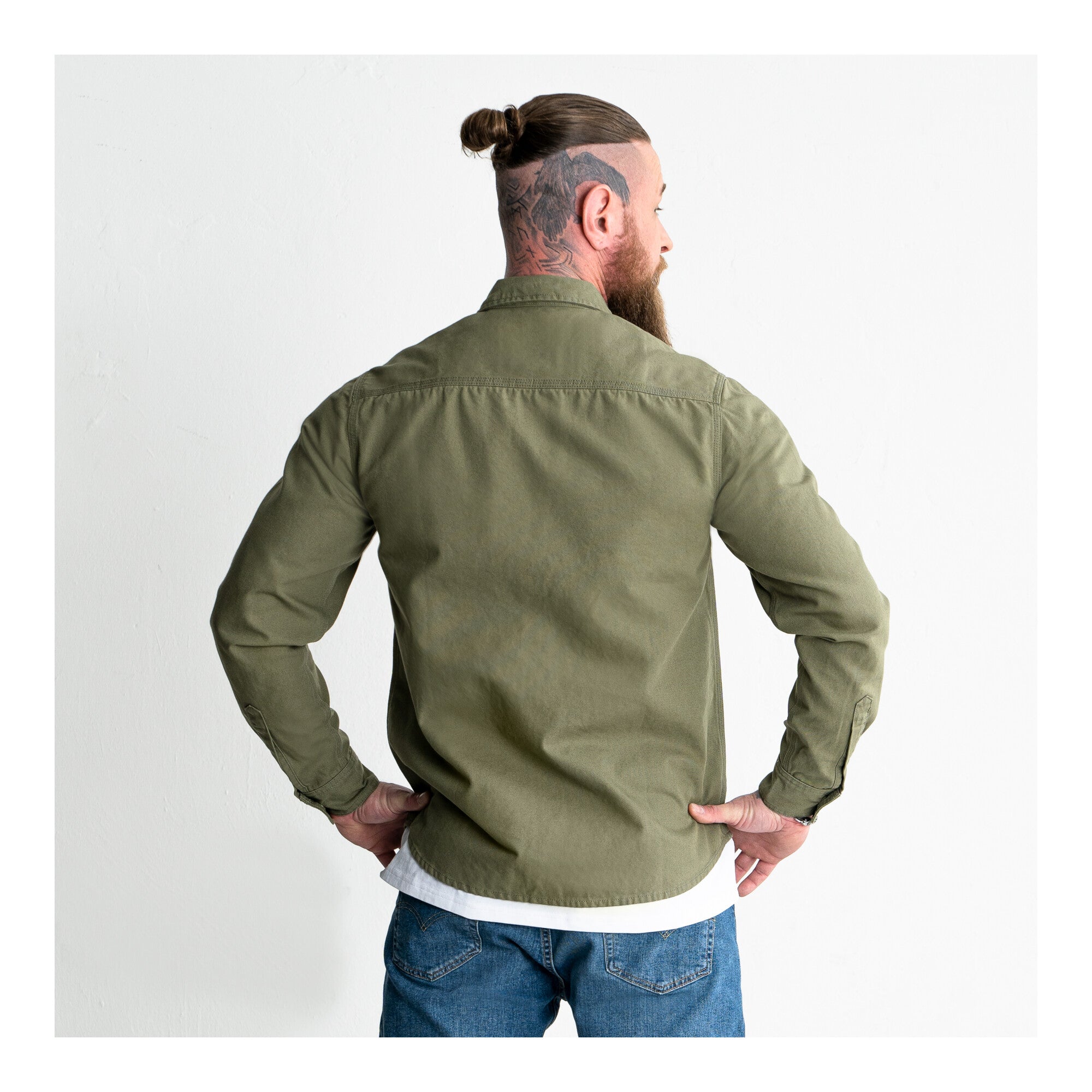 STIER Heavy Work Shirt Canvas bci cotton M Olive