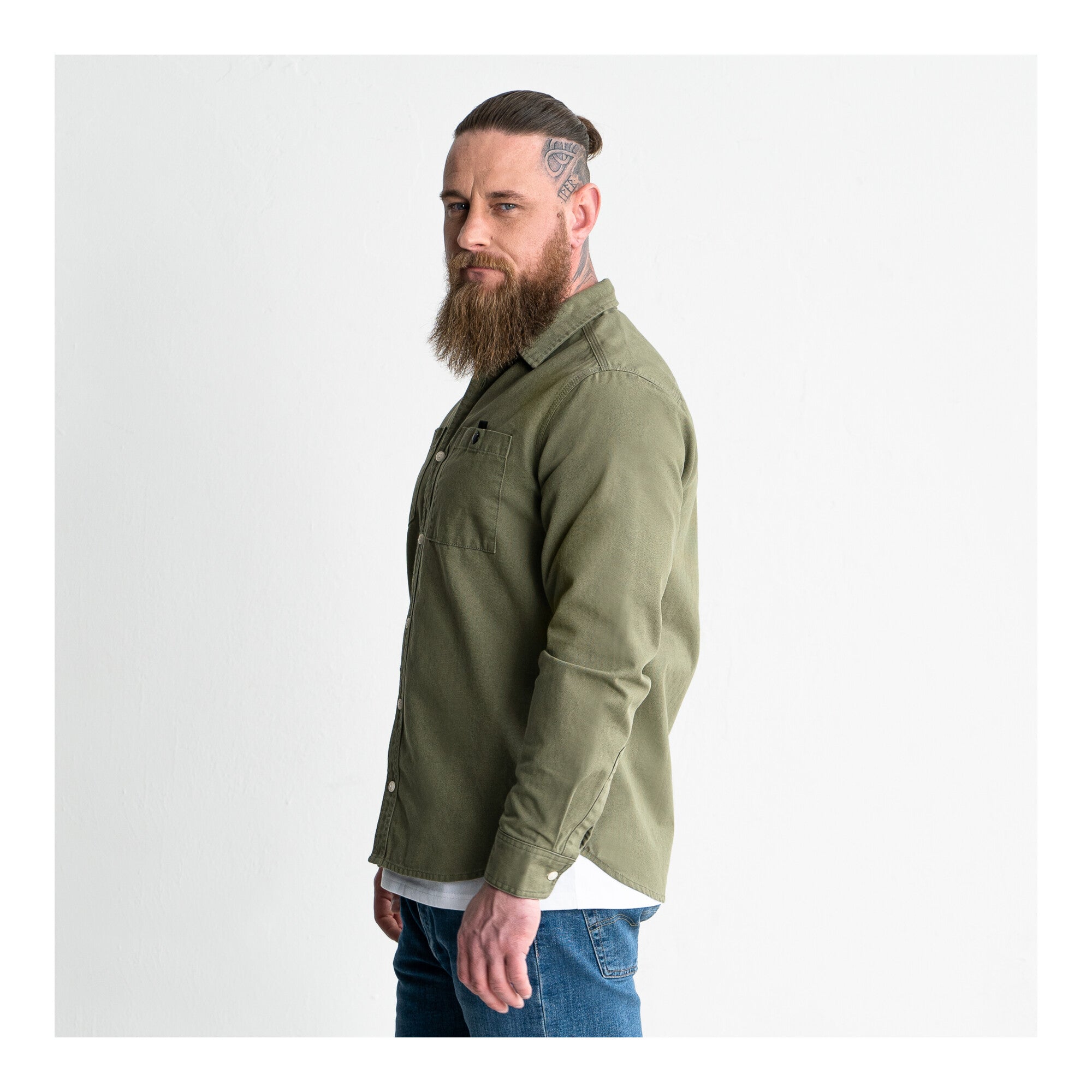 STIER Heavy Work Shirt Canvas bci cotton S Olive