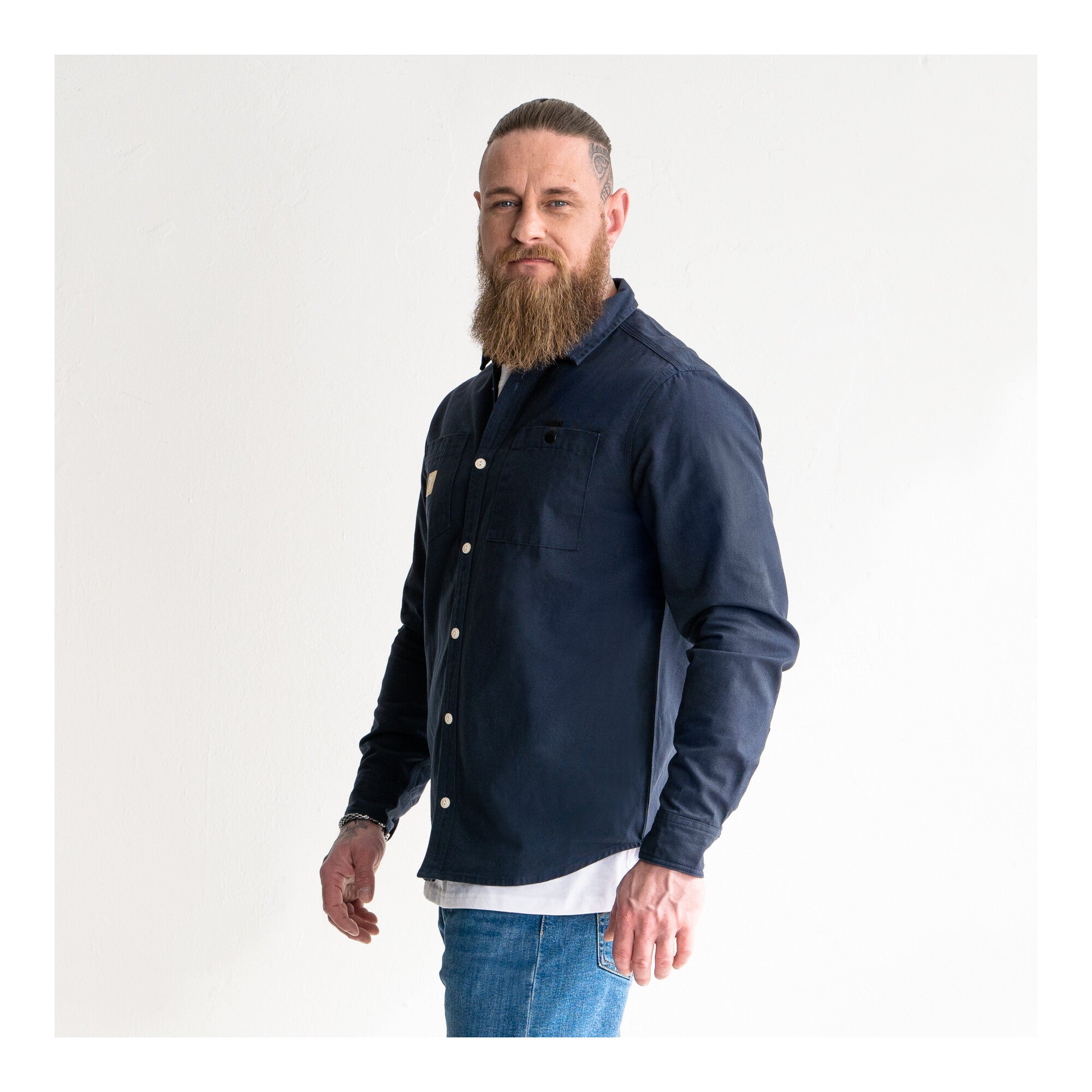 STIER Heavy Work Shirt Canvas bci cotton XL Navy