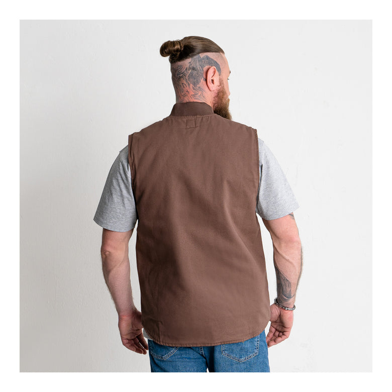 STIER Heavy Work Vest Padded bci cotton XL Signature Brown