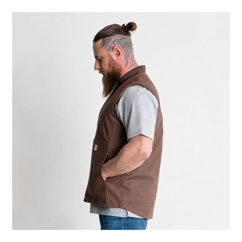 STIER Heavy Work Vest Padded bci cotton XL Signature Brown