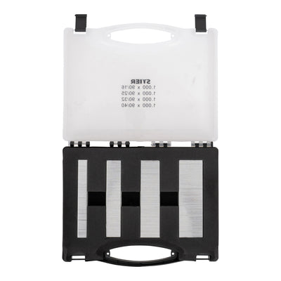 STIER staples type 90 in a practical tool case 16 25 32 40 mm 4 x