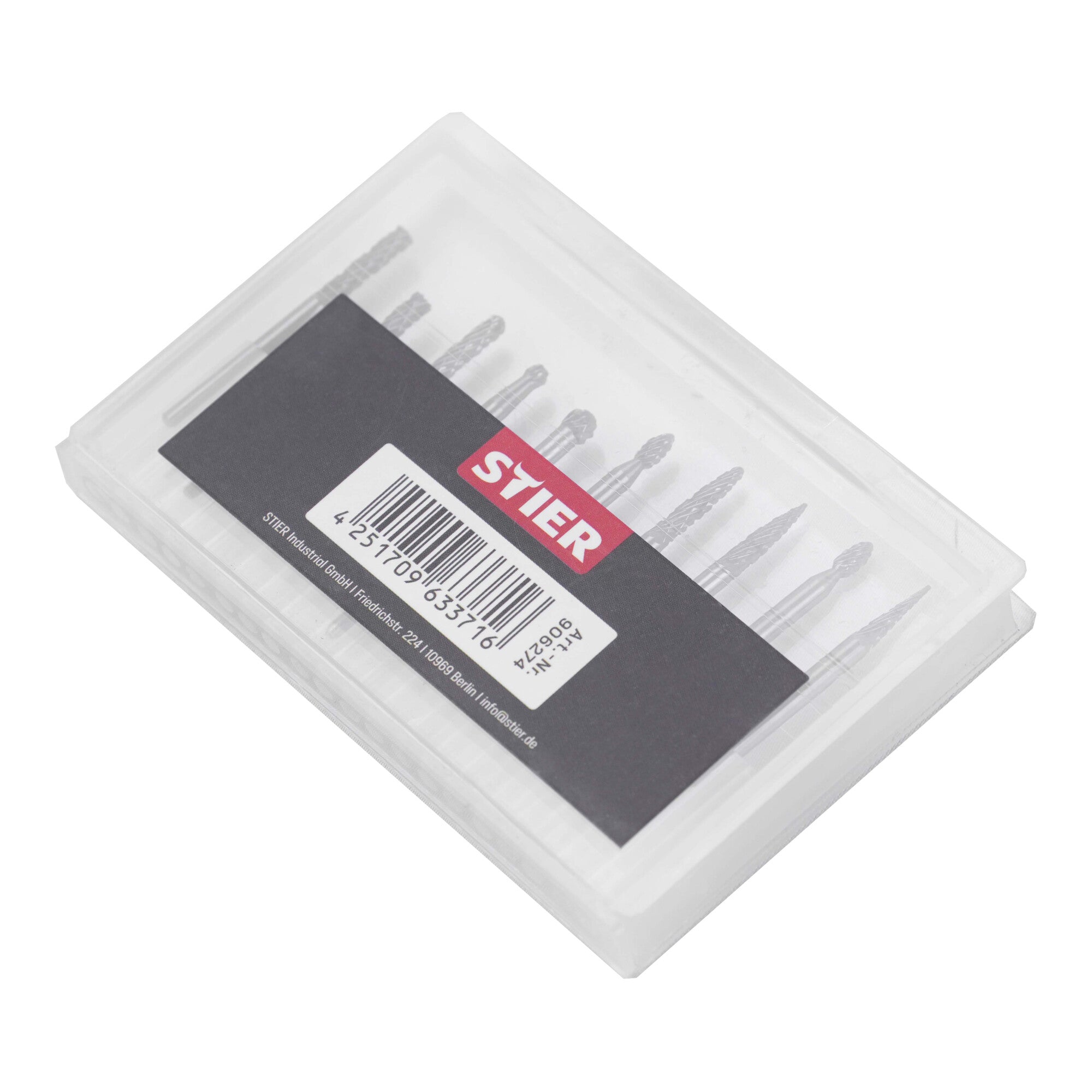 STIER HM burr set 10-piece 3 mm shank