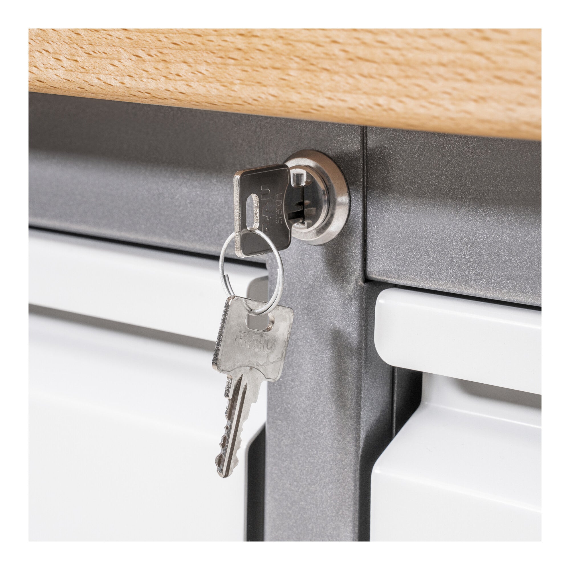 STIER Höhenverstellbare Werkbank mit Aufbau Premium mit 3 Schubladen und 1