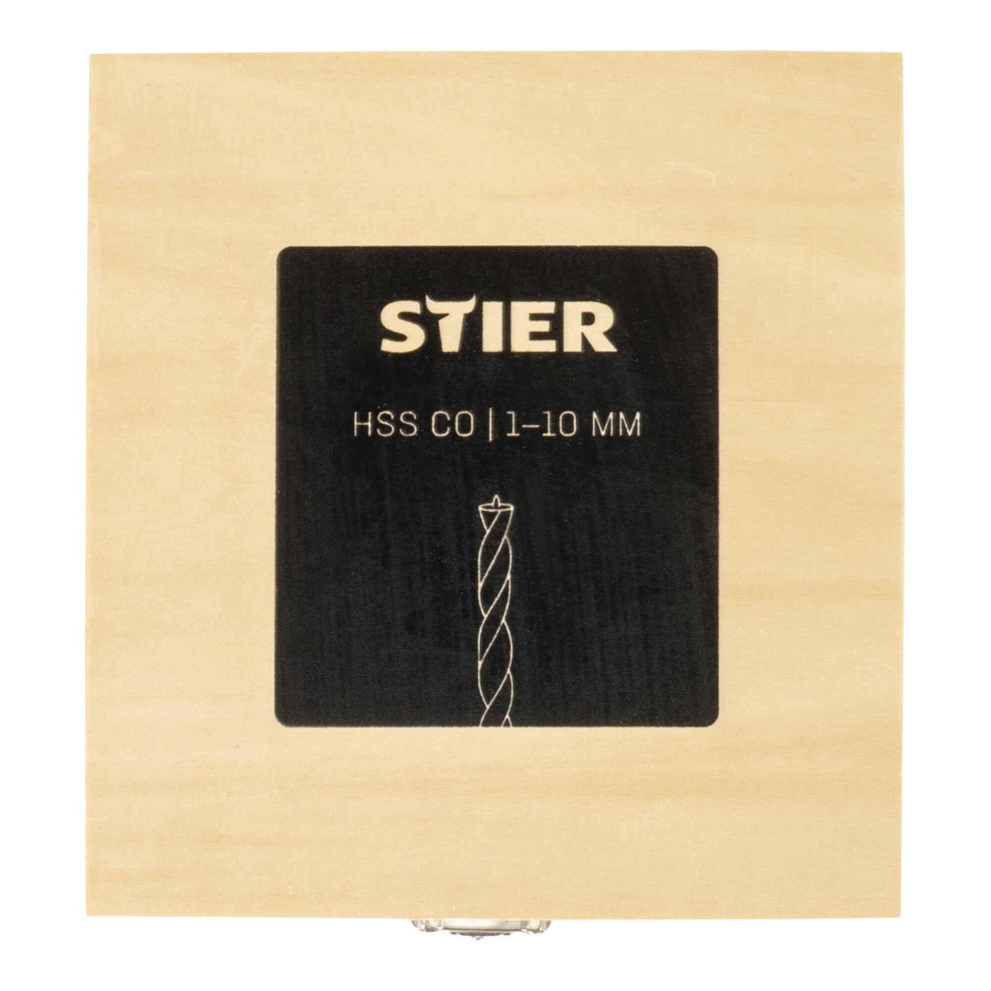 STIER wood drill set HSS Cobalt 10-piece All sizes from 1 to 10 mm High Speed