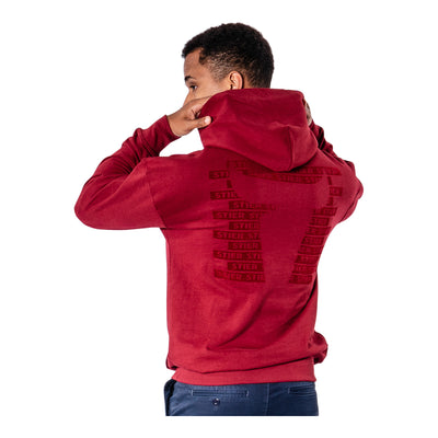 STIER Hoodie S Deep Red