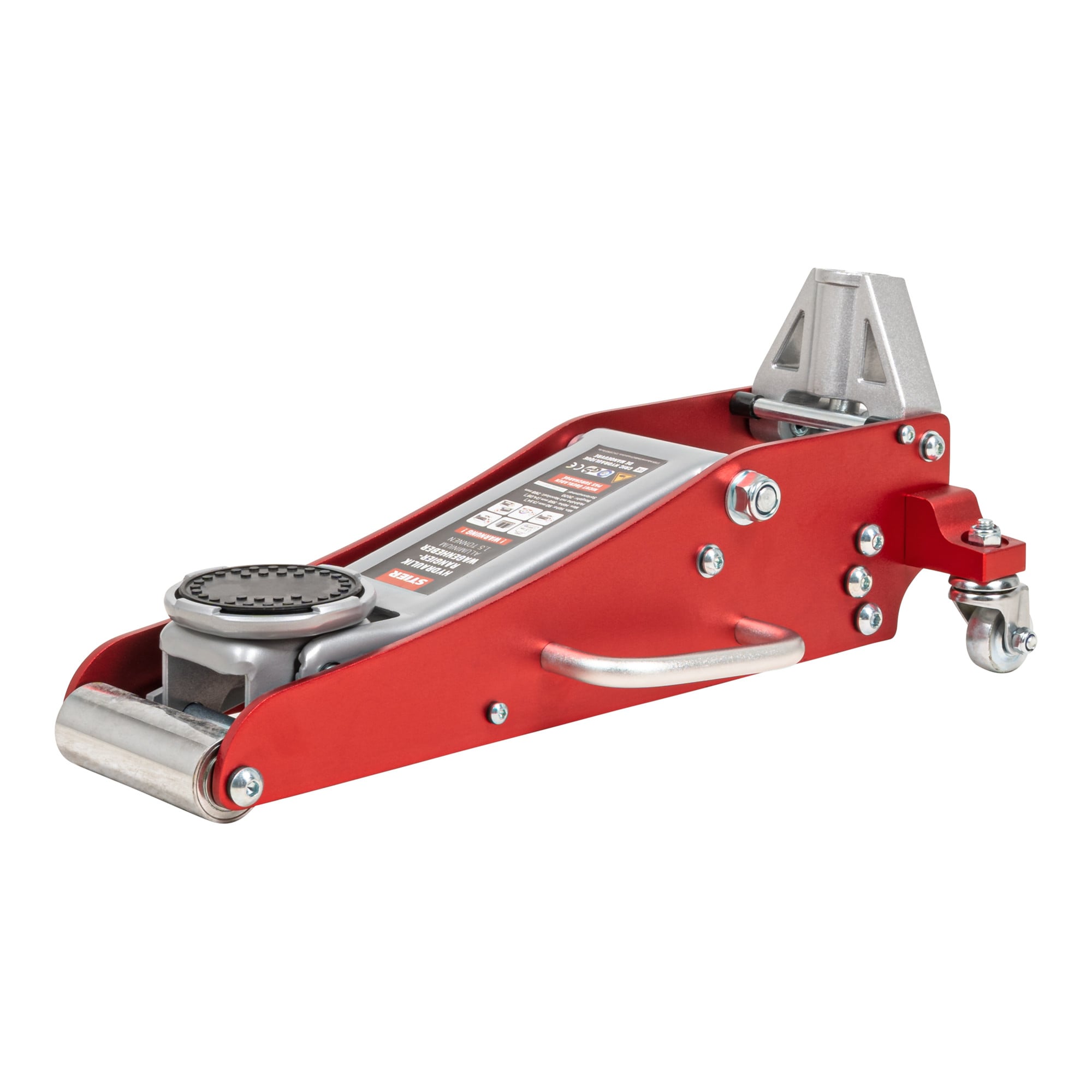 STIER hydraulic trolley jack 1.5 ton car jack aluminum lifting height 358 mm