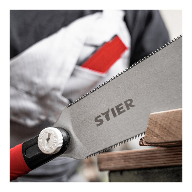 STIER Japan pull saw 250 mm: Precise double-toothed pull saw for the finest