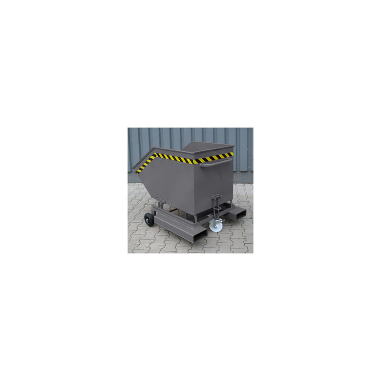 STIER Kastenwagen mit Rollen + Einfahrtaschen 250l 300kg anthrazitgrau