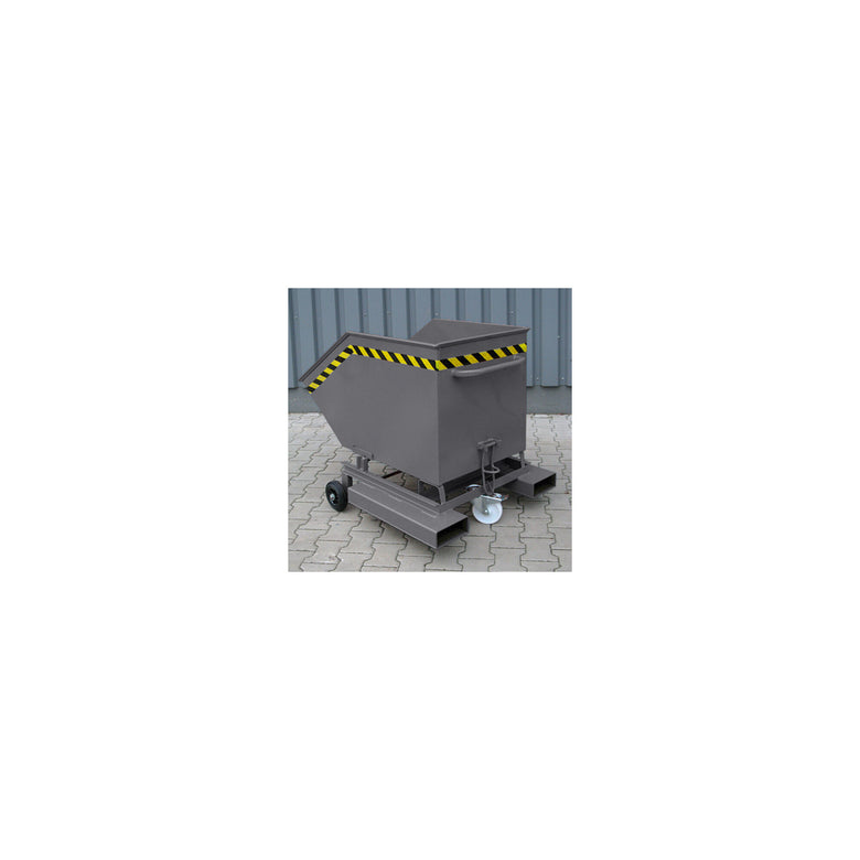 STIER Kastenwagen mit Rollen + Einfahrtaschen 250l 300kg anthrazitgrau