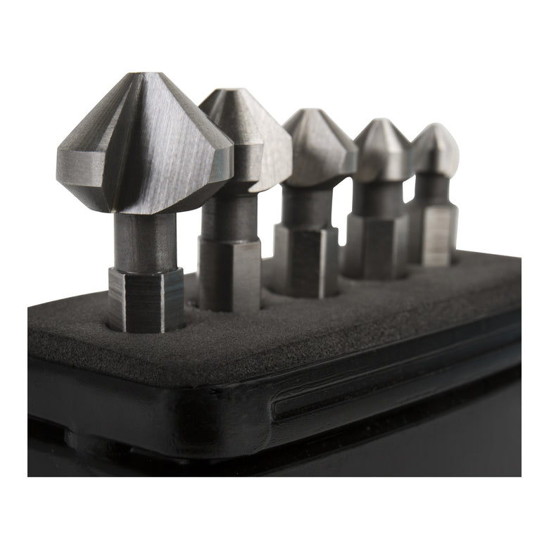 STIER Kegelsenker Set 5-teilig Bit-Schaft 1/4"