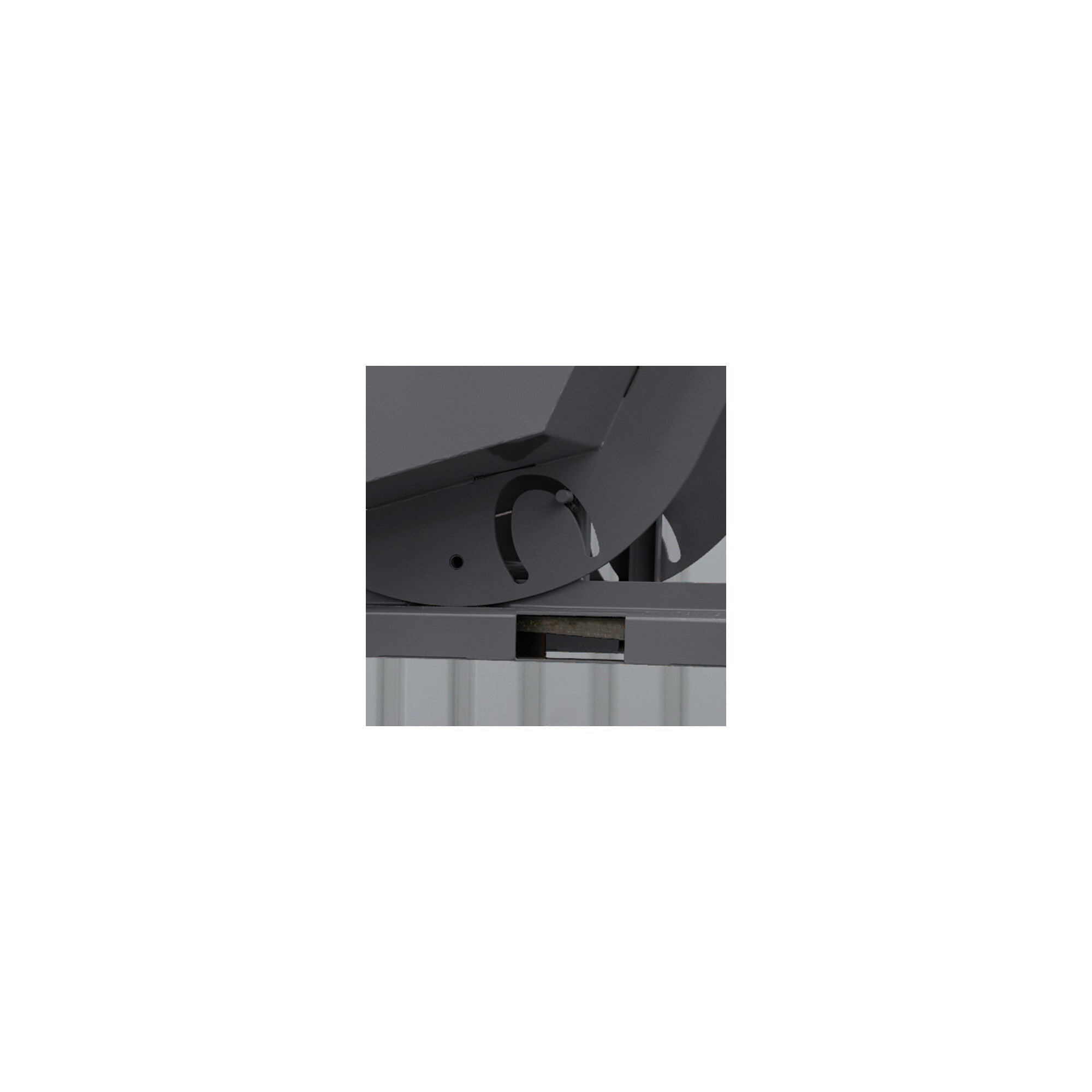 STIER tipping container high height 1000l 1000kg anthracite grey