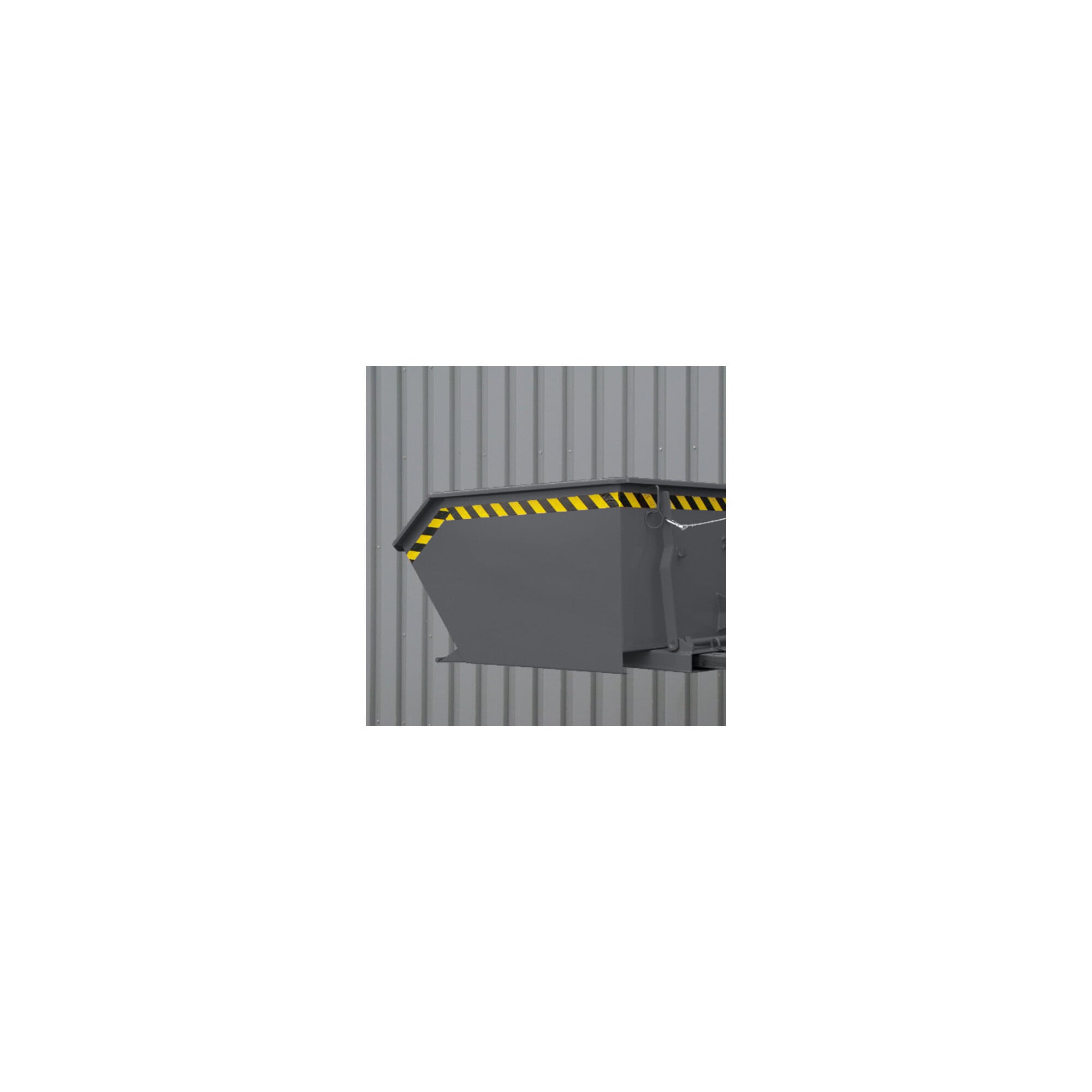 STIER tipping container low height 1000l 1500kg anthracite grey