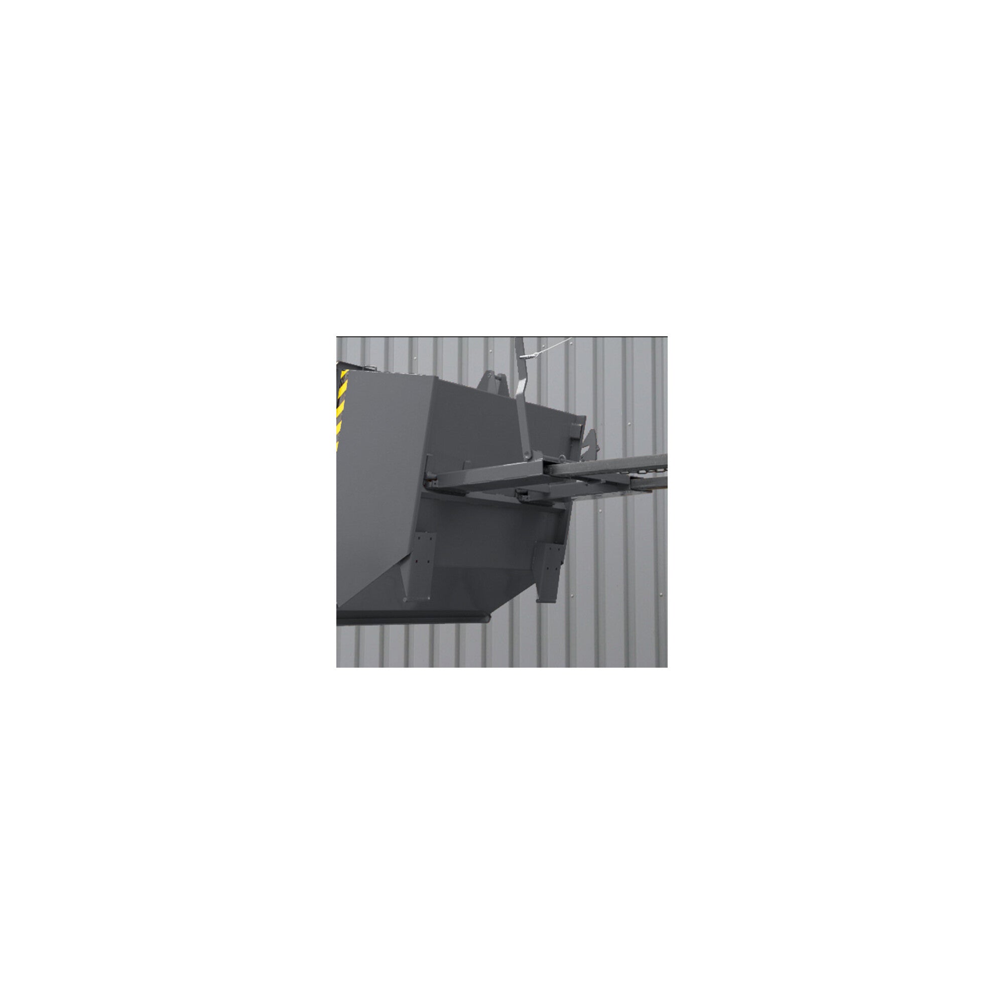 STIER tipping container low height 750l 1000kg anthracite grey