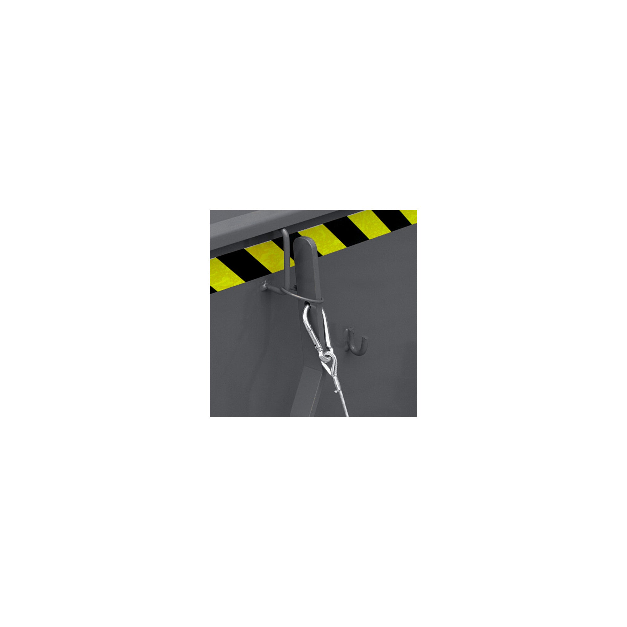 STIER tipping container low height 750l 1000kg anthracite grey