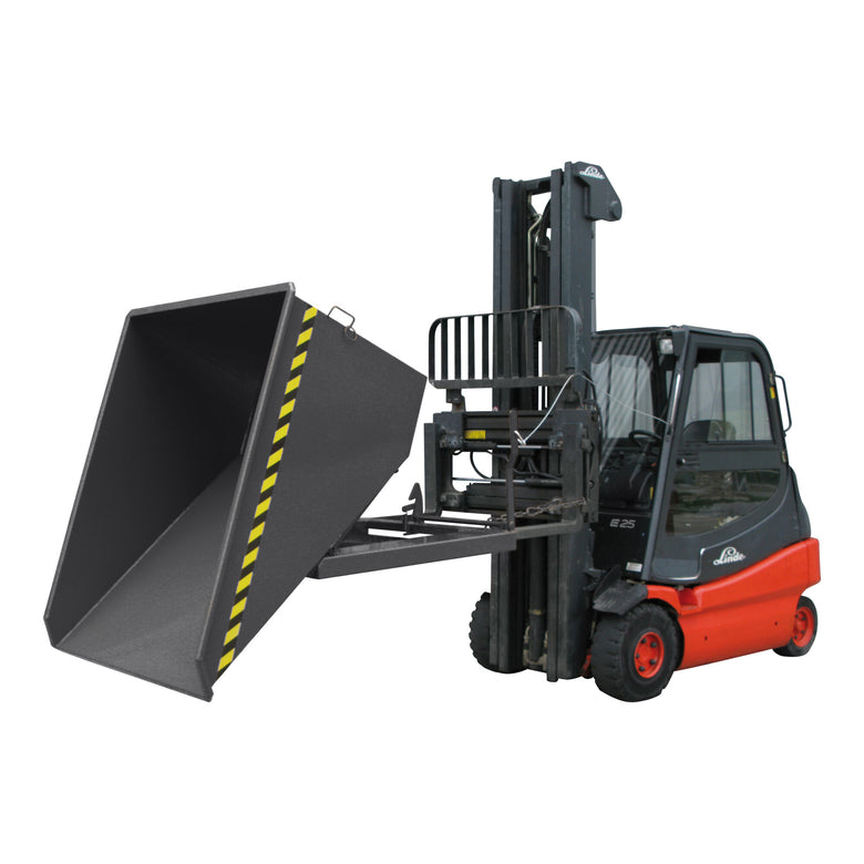 STIER Kippbehälter Scheren-Kipp-Mechanismus 1000l 1000kg anthrazitgrau