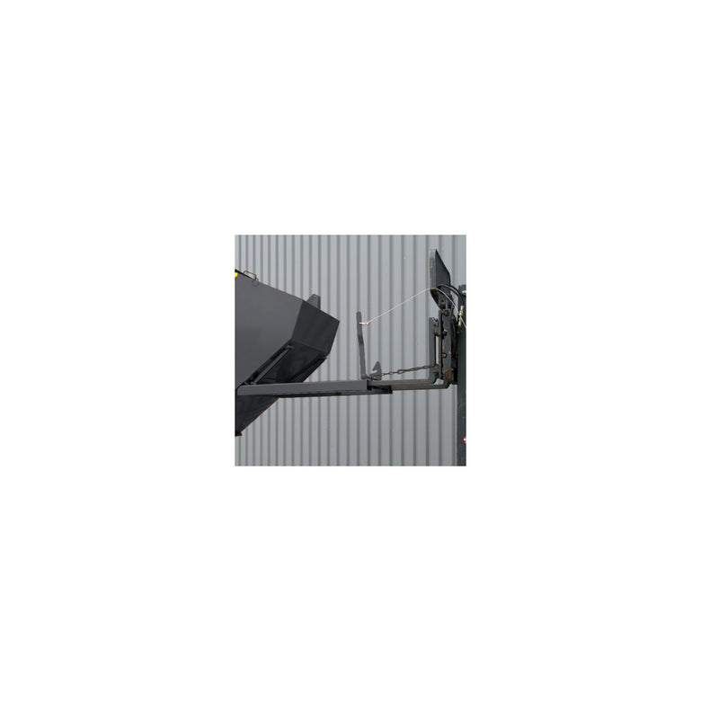 STIER tipping container with scissor-tilting mechanism 500l 1000kg anthracite grey