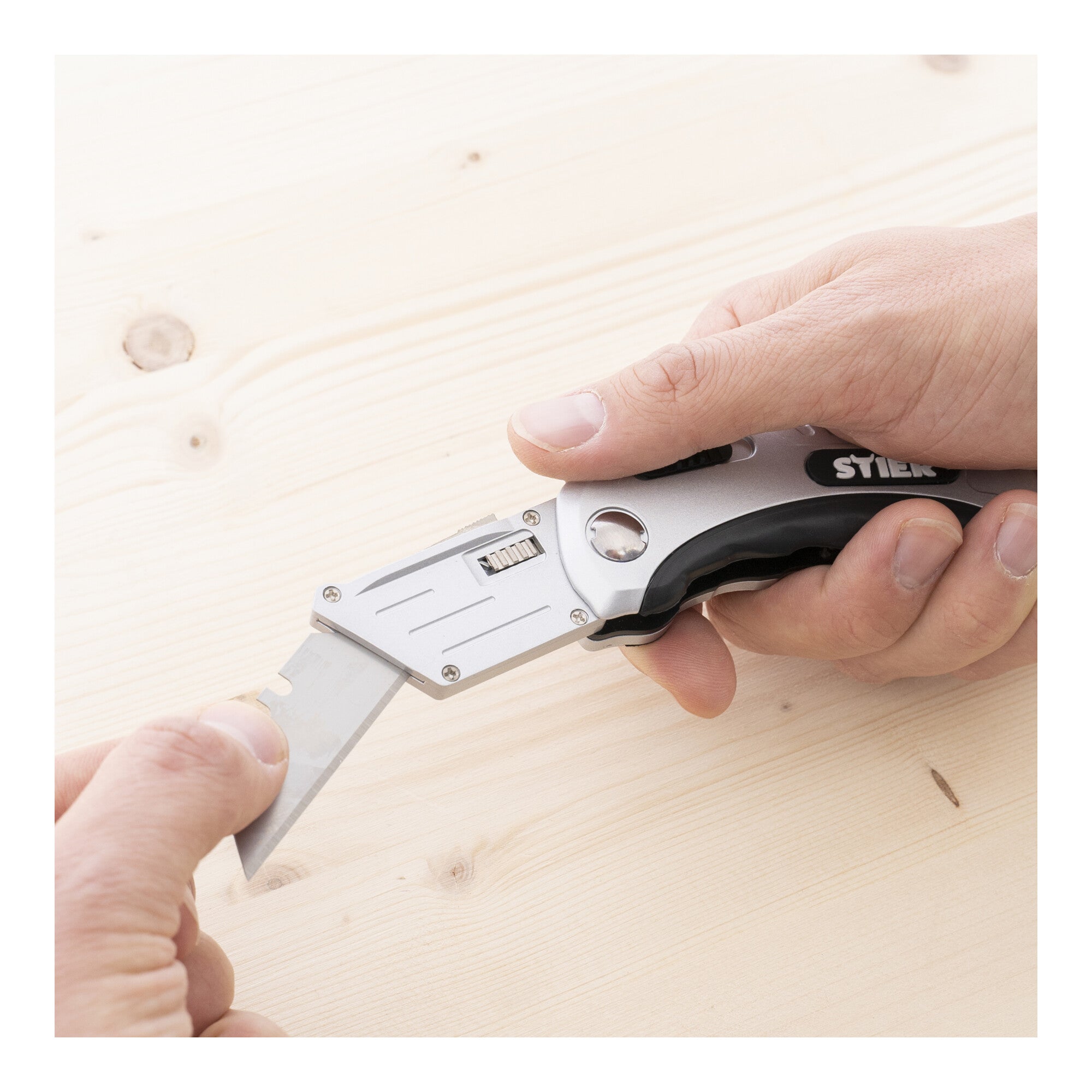 STIER folding knife cutter knife work knife folding mechanism interchangeable
