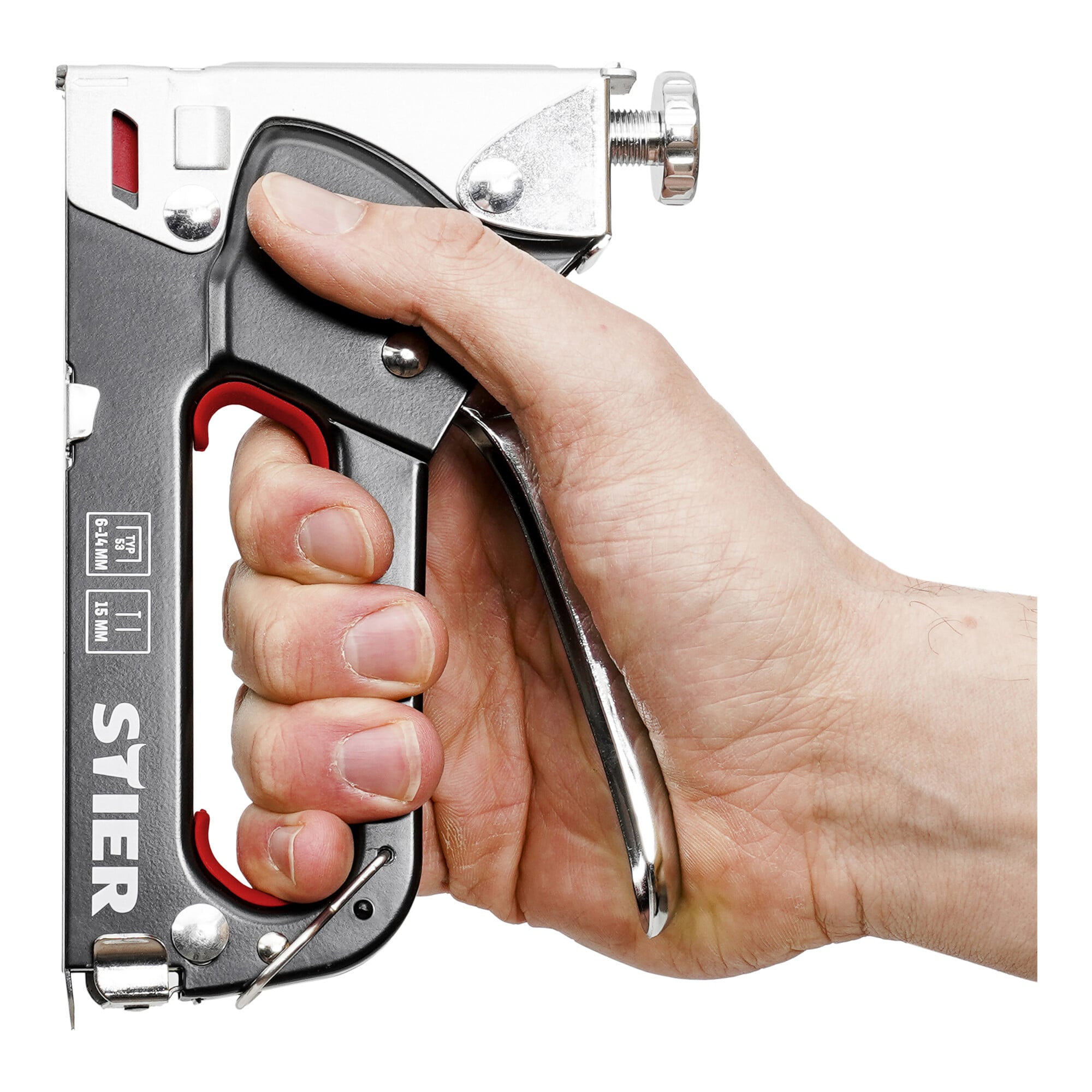 STIER Combi Hand Tacker KHT-100 3 in 1 + 300 Staples Type 53