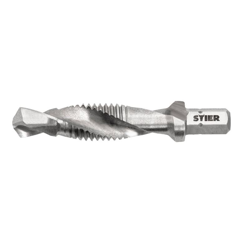 STIER combination tap bit M3 to M10 DIN 3126 HSS-G 1/4" hexagon