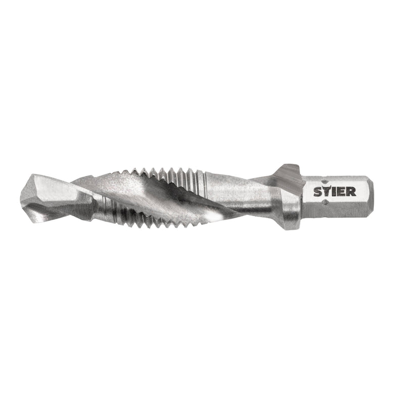 STIER Kombigewindebohrer Bit M3 bis M10 DIN 3126 HSS-G 1/4"-Sechskant