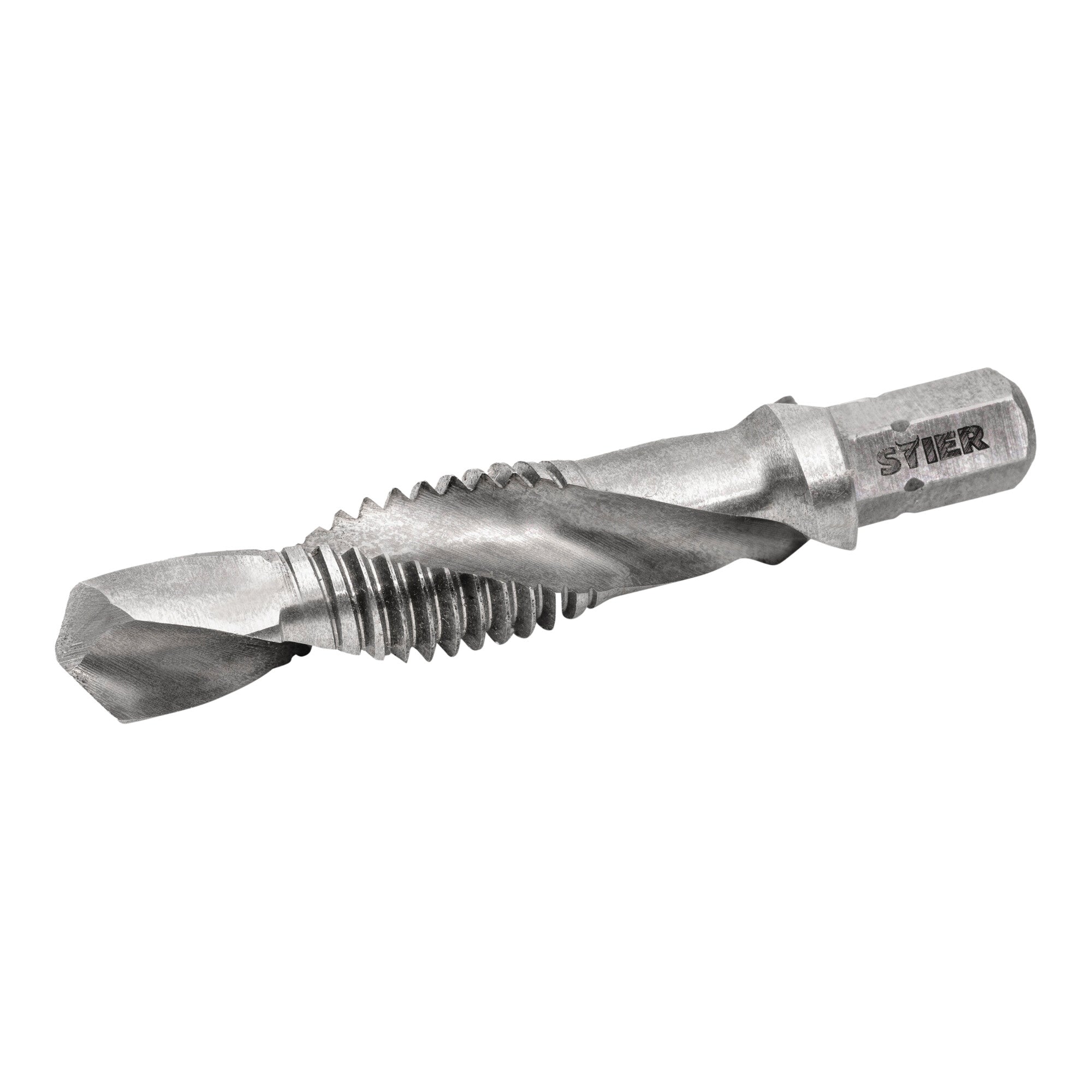 STIER combination tap bit M3 to M10 DIN 3126 HSS-G 1/4" hexagon