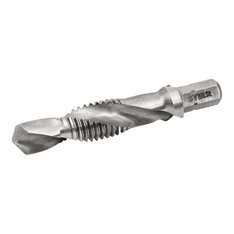 STIER combination tap bit M3 to M10 DIN 3126 HSS-G 1/4" hexagon