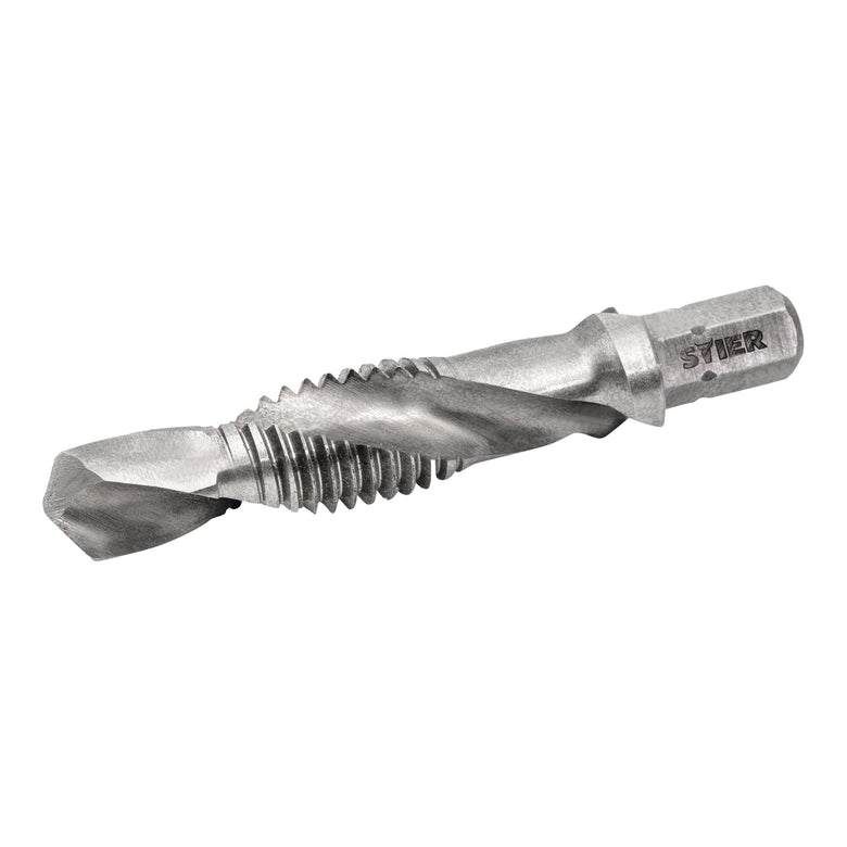 STIER Kombigewindebohrer Bit M3 bis M10 DIN 3126 HSS-G 1/4"-Sechskant